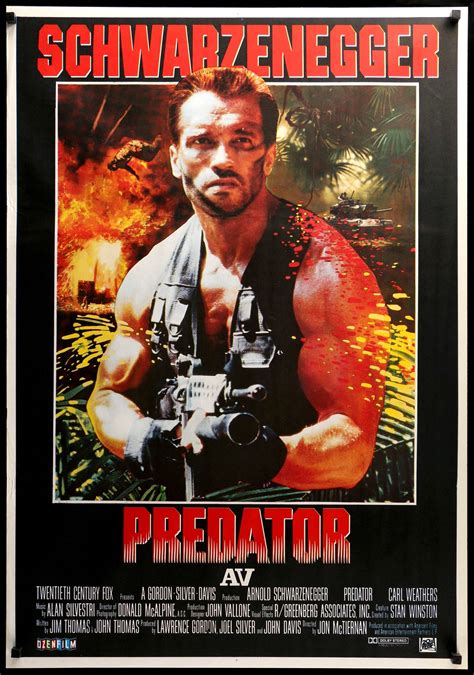 Predator 1987 Original Turkish Movie Poster Original Film Art