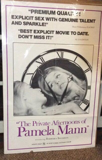 1974 The Private Afternoons Of Pamela Mann Movie Full Sheet Poster X