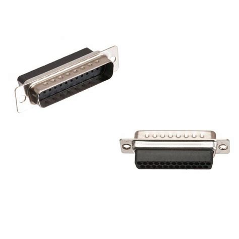 10 Pack Db25 25 Pin Male D Sub Crimp Pin Connector Adapter Plug Socket