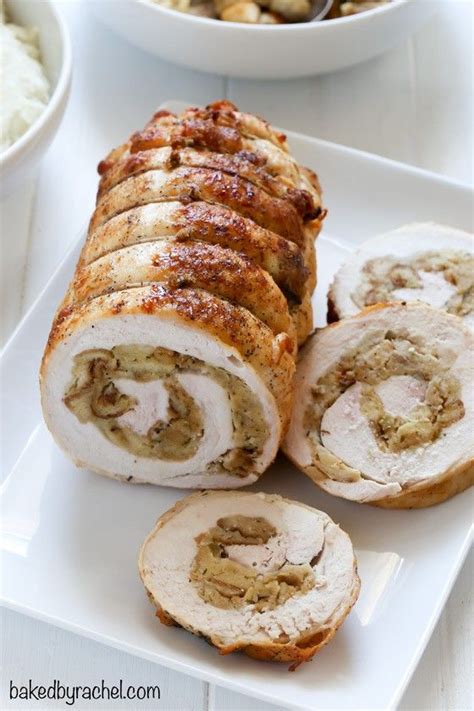 Turkey Roulade With Bread Stuffing Easy Christmas Dinner Recipes