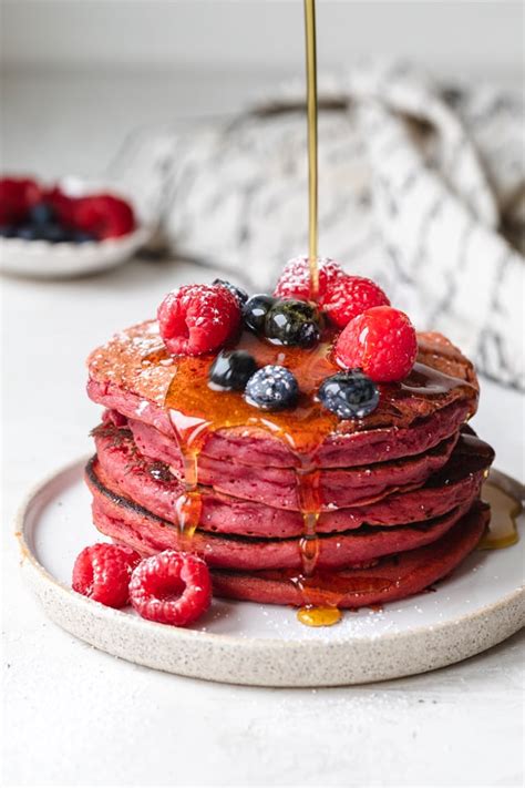 Pink Pancakes Feelgoodfoodie