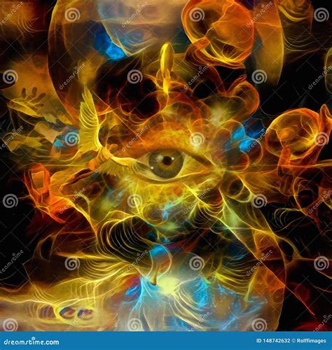 Angels And All Seeing Eye Stock Photography CartoonDealer Com 148172642