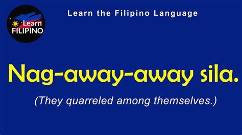 Short Filipino Phrases 7 Basic Filipino Language Tutorial English