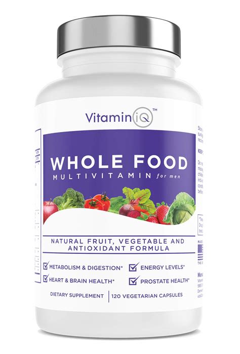 Given below is the list of foods which are rich sources of vitamin b6. VitaminIQ Whole Food Multivitamin for Men (120 Vegetarian ...