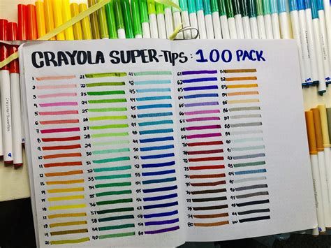 crayola super tips washable markers 100 count josema1987
