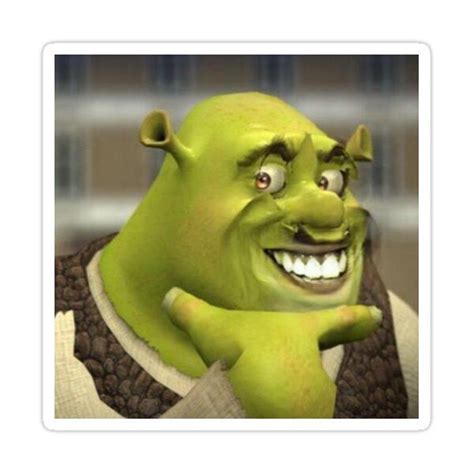 Shrek Never Misses Huh Sticker For Sale By Keydromeda Shrek