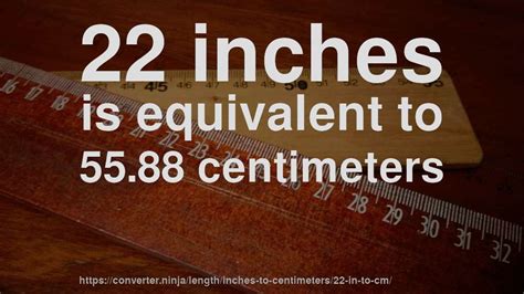 22 In To Cm How Long Is 22 Inches In Centimeters Convert