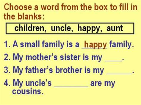 Class 3 evs worksheets for practice purpose to obtain a great score in the final examination. Class 1 EVS Small family, large family and joint family ...