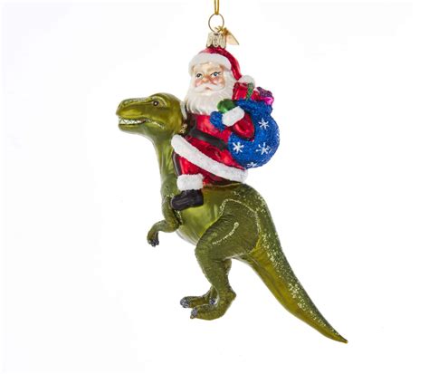 Dinosaur And Santa Ornament Winterwood Gift Christmas Shoppes