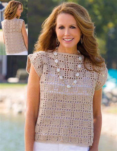 Crochet Pattern Womens Toptunic Perfect For Summer Etsy Patrones