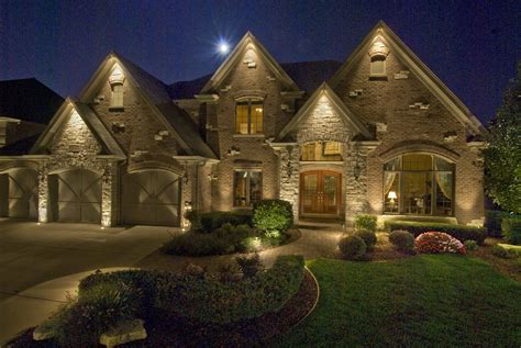 Residential Homes Outdoor Lighting In Chicago Il Exterior House