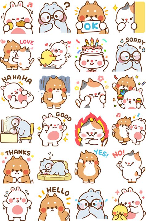 Download Immediately Basic Stickers Cute Stickers Transparent Png