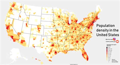 What Us States Have The Highest Population Density Mastery Wiki