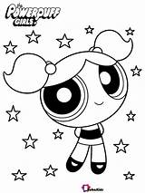 Powerpuff Bubbles Coloring Character Bubakids sketch template