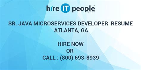 Sample resume microservices application net. Sr. Java Microservices Developer Resume Atlanta, GA - Hire ...