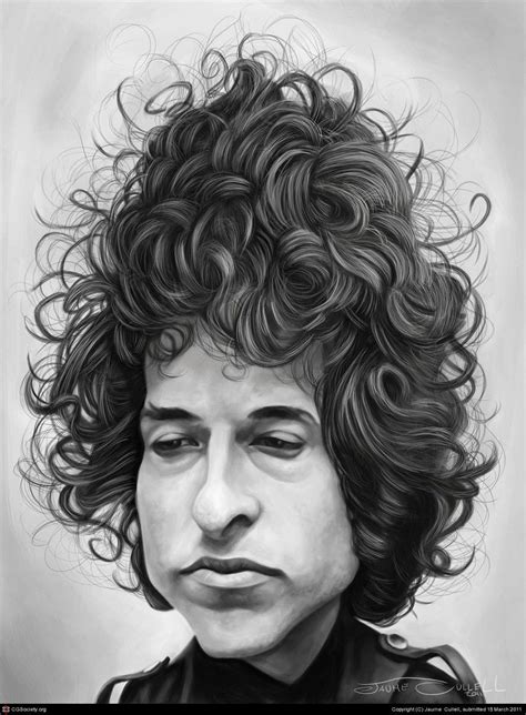 Caricatura De Bob Dylan Celebrity Caricatures Caricature Portrait