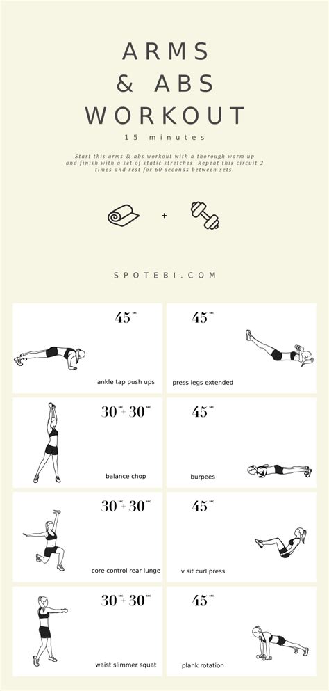30 Minute Abs And Arms Workout No Equipment