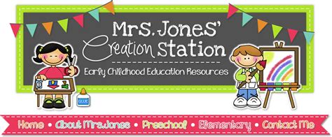 Mrs Jones Creation Station Early Childhood Education Resources