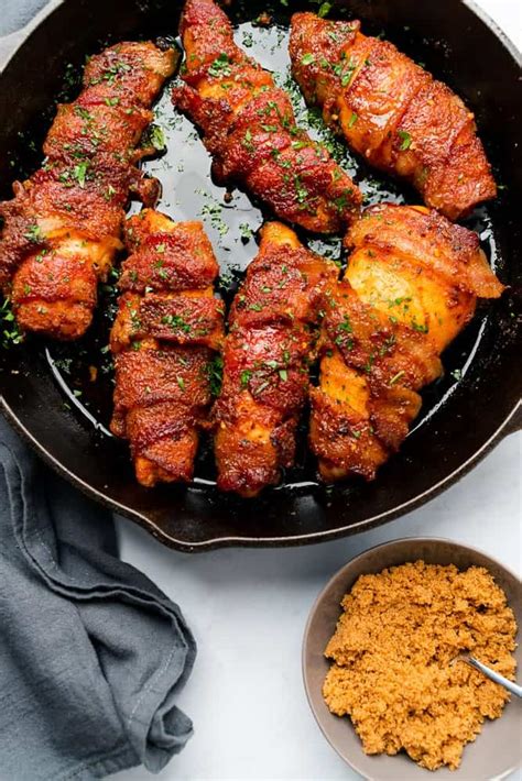 Keto Bacon Wrapped Chicken With Brown Sugar — A Full Living