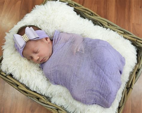 Baby Headband Lilac Lavender Baby Headband Lilac Baby Etsy
