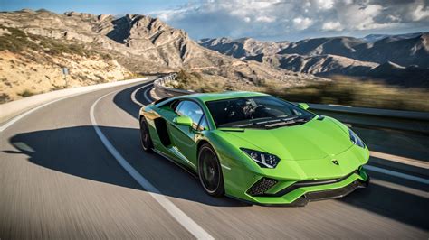 Download Supercar Green Car Car Lamborghini Lamborghini Aventador