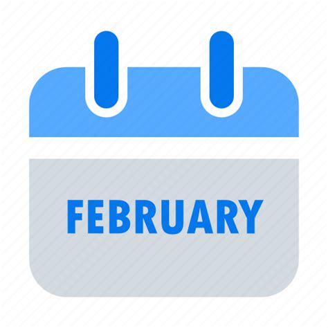 Appointment Calendar Event Feb February Month Schedule Icon