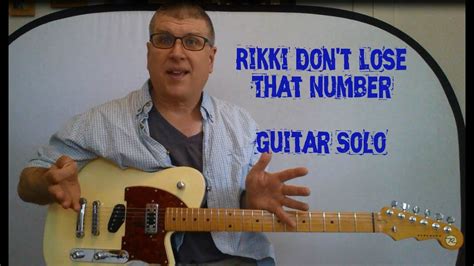 Rikki Don T Lose That Number By Steely Dan Guitar Solo Lesson With Tab Youtube