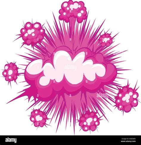 Pink Cloud Explosion With Writing Space Stock Vector Image And Art Alamy