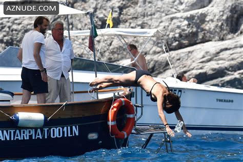 Sophie Marceau Topless WithÂ Cyril Lignac In Capri Aznude