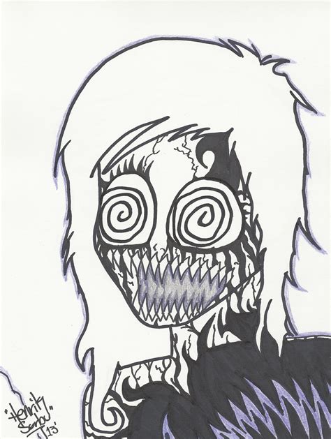 Demon Girl Zombie Cartoon Drawing By Rainfts On Deviantart
