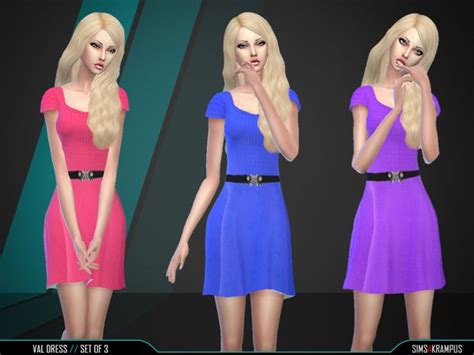 The Sims Resource Val Dress Set Of 3 By Sims4krampus Sims 4