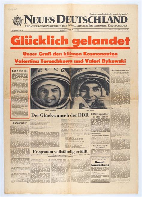 Zeitung Neues Deutschland 20 Juni 1963 In 2020 Ddr Museum Berlin