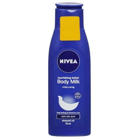 Nivea Nourishing Very Dry Skin Milk Body Lotion 75 Ml Fitbynetcom