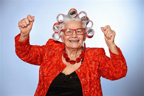 Funny Old Lady Stock Photo Image Of Elderly Eyes Lady