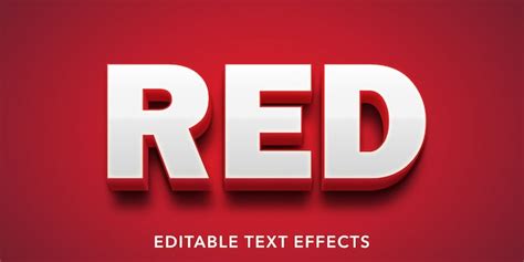 Red Text Effect Vectors And Illustrations For Free Download Freepik