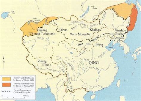 The Qing Dynasty Map Of The Qing Dynasty