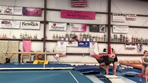 Zoe Bender First Double Back Onto Mats May Youtube