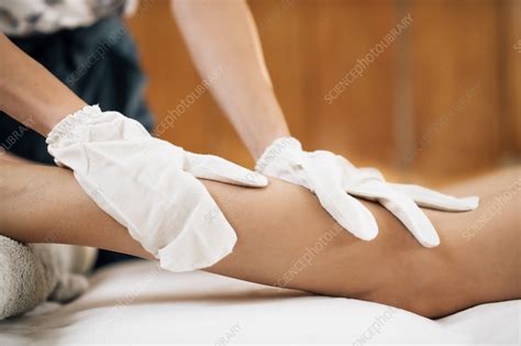 ayurveda garshana dry body massage stock image f036 5541 science