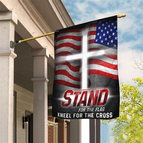 Order America Stand For The Flag Kneel For The Cross Flag From
