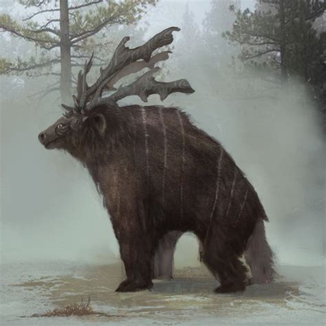 Leszy In His Bear Form Creature Concept Art Weird Creatures