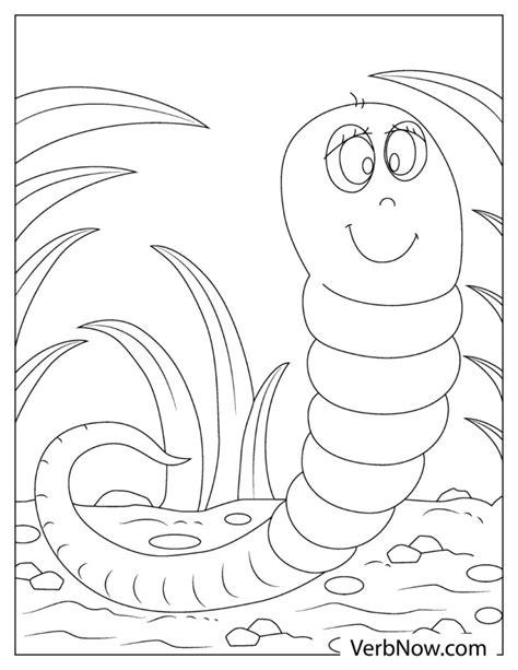 31 Free Printable Worm Coloring Page Hanyialarra