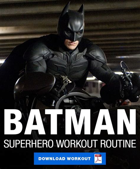 Batman Workout Routine 14 Week Superhero Workout Batman Workout