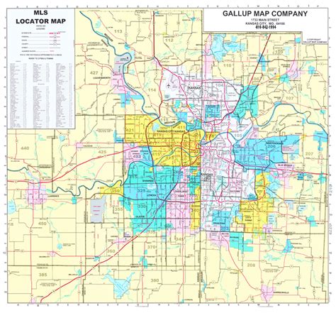 Business Wall Maps Gallup Map