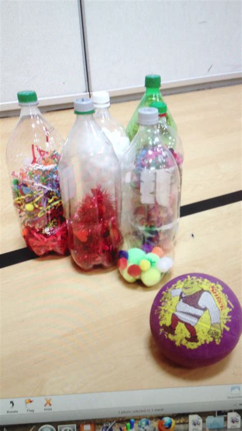 Homemade Bowling Set Use Recycled 2 Litre Bottles Add Garland Pompoms