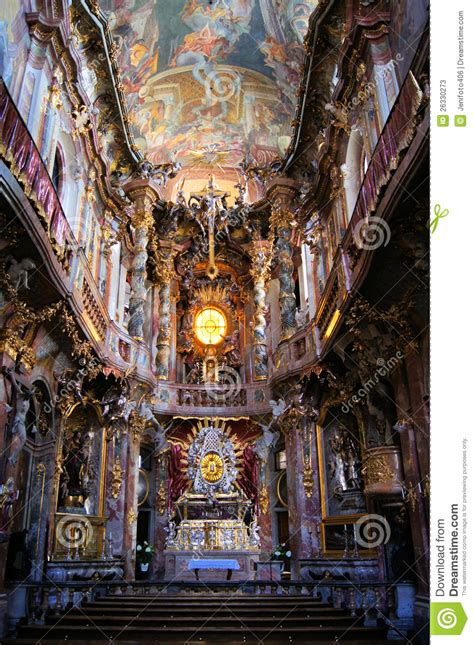 Rococo Church Interior Munich Stock Image Image Of Religion Decorative 26330273