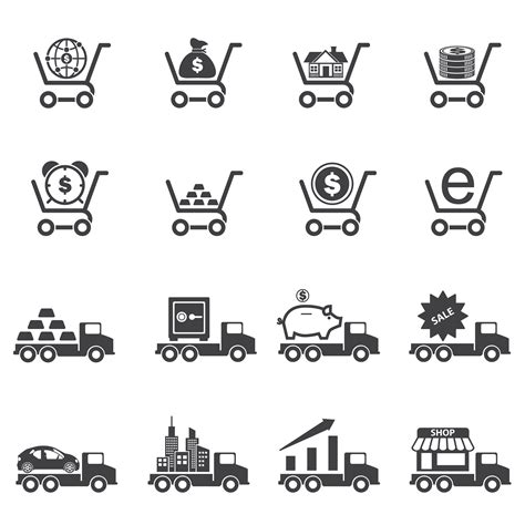 Business And Commerce Icons 1214929 Vector Art At Vecteezy