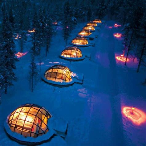 Igloo Village Finland To See The Northen Lights See The Northern