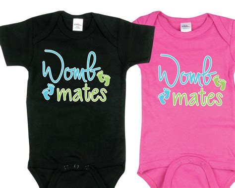 Funny Twin Baby Clothes Funny Twin Shirts Twin Outfits Boy Girl