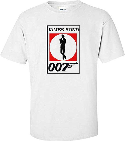 James Bond 007 Design Movie White T Shirt363 Uk Clothing