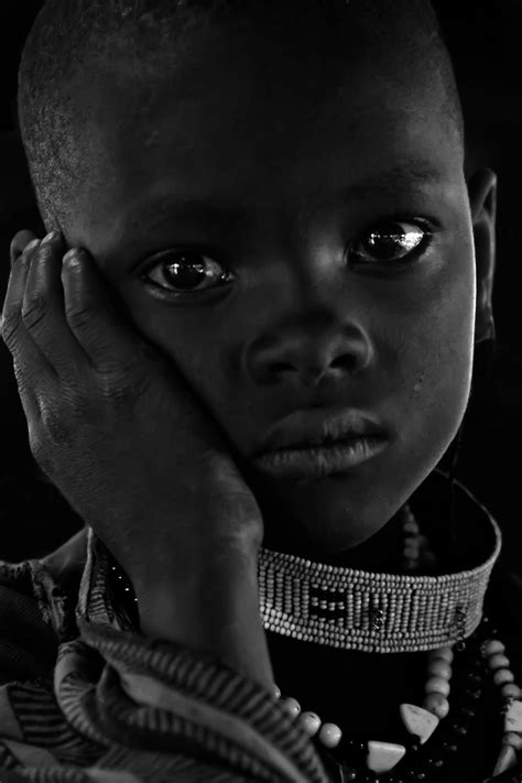 Sadness African Children Beautiful Children Portrait